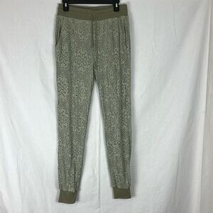 Sage Green Intimately Free People Textured Lace Jogger Pants
